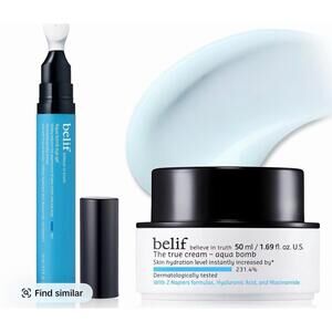 belif Awaken & Glow Duo, Caffeine-
Infused Eye Gel & Hydrating Moisturizer I Bri